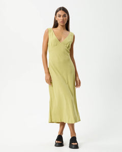 Afends Women's Amaya Maxi Dress in Lemongrass