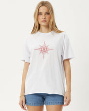 Load image into Gallery viewer, Afends Women&#39;s Sunny Oversized Tee in White
