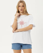 Load image into Gallery viewer, Afends Women&#39;s Sunny Oversized Tee in White
