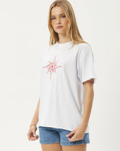 Load image into Gallery viewer, Afends Women&#39;s Sunny Oversized Tee in White
