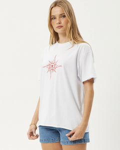 Afends Women's Sunny Oversized Tee in White