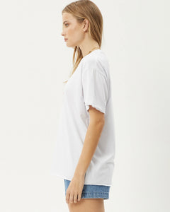 Afends Women's Sunny Oversized Tee in White