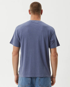 Afends Men's Foundation Boxy Tee in Washed Marlin