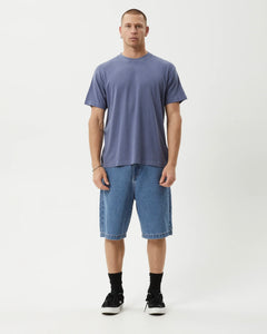 Afends Men's Foundation Boxy Tee in Washed Marlin