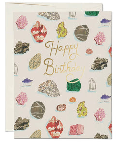 Red Cap Cards Gems Birthday Card