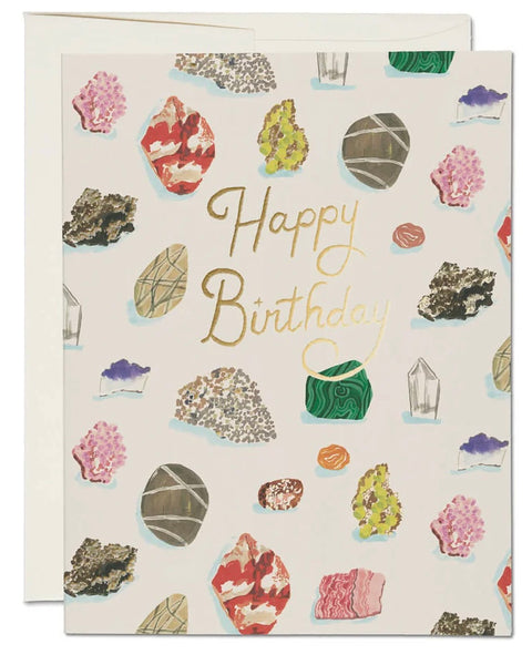 Red Cap Cards Gems Birthday Card