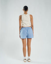 Load image into Gallery viewer, Wildflo Studio Women&#39;s Boxer Shorts in Cobalt Gingham
