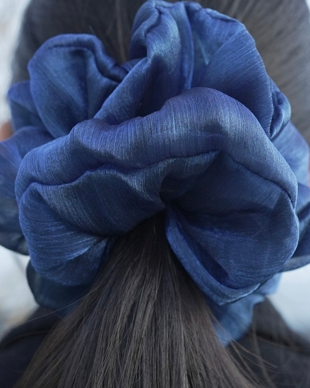 Janzy Oversized Organza Hair Scrunchie