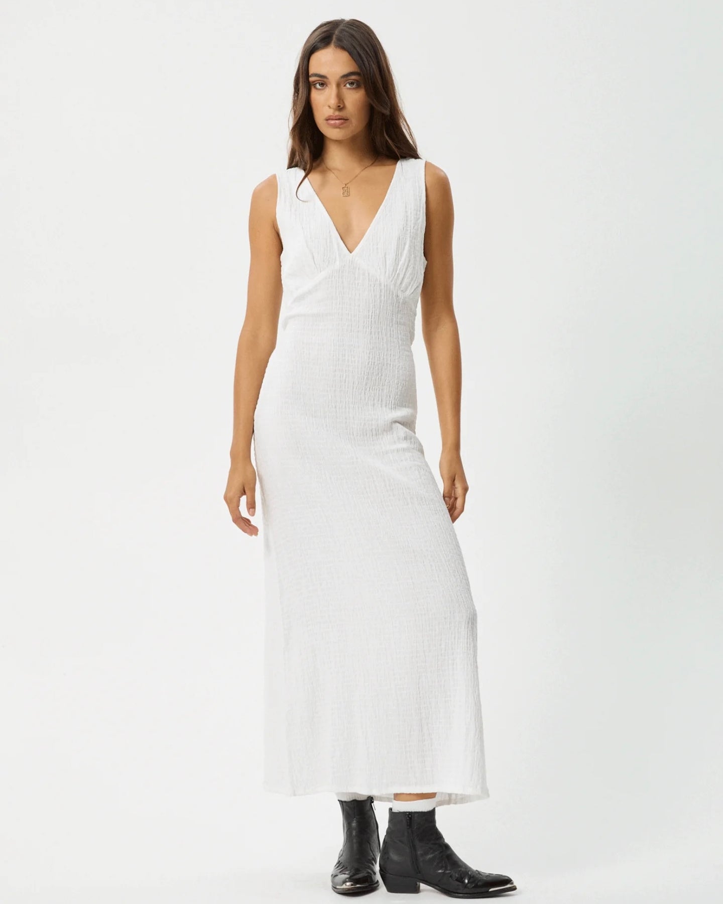 Afends Women's Focus Seersucker Dress