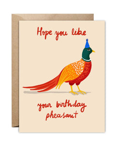 Paper Protégé Birthday Pheasant Card