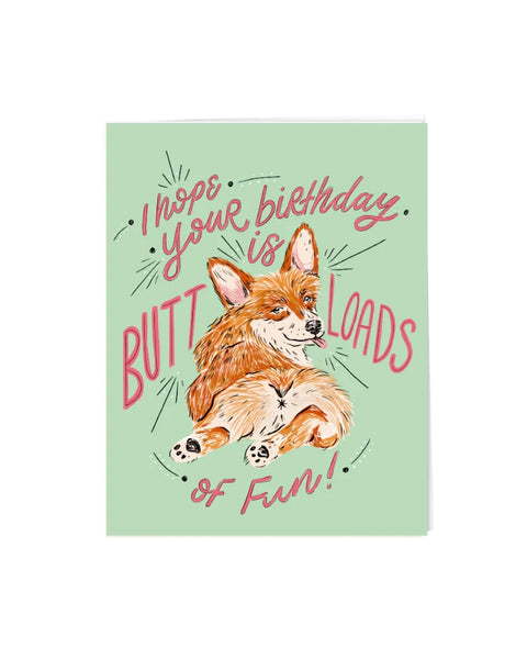 Paper Protégé Corgi Birthday Card