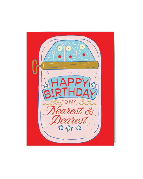 Paper Protégé Sardine Birthday Card