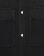 Load image into Gallery viewer, Minimum Men&#39;s Lando Linen Shirt in Caviar
