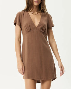 Afends Women's Hartley Mini Dress in Cinnamon