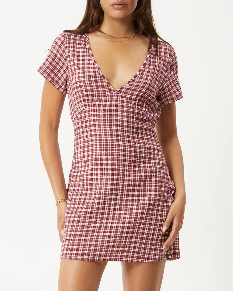 ワンピース Becky check mini dress andmary ANDMARY】Becky check mini dress