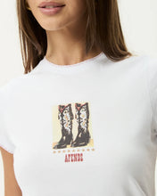 Load image into Gallery viewer, Afends Women&#39;s Walking Baby Tee in White
