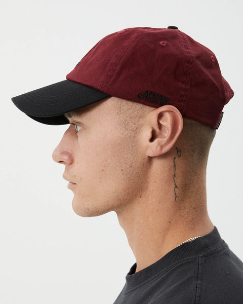 Afends Disco Cap in Burgundy