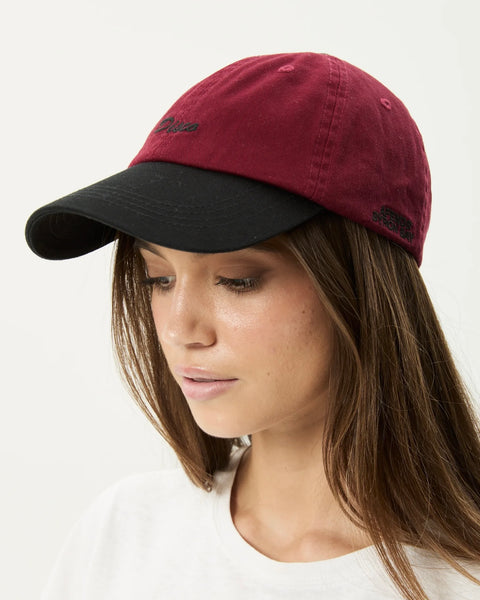 Afends Disco Cap in Burgundy