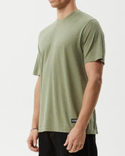 Load image into Gallery viewer, Afends Men&#39;s Classic Hemp Retro Tee in Oil Green
