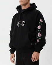 Load image into Gallery viewer, Afends Men&#39;s Smell The Roses Hoodie in Black
