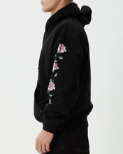 Load image into Gallery viewer, Afends Men&#39;s Smell The Roses Hoodie in Black
