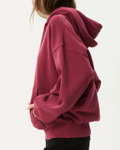 Afends Genesis Hoodie in Washed Burgundy