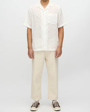 Load image into Gallery viewer, Minimum Men&#39;s Hayden Broderie Anglaise Shirt in Coco Milk
