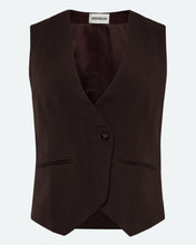Load image into Gallery viewer, Minimum Women&#39;s Melina Vest in French Roast
