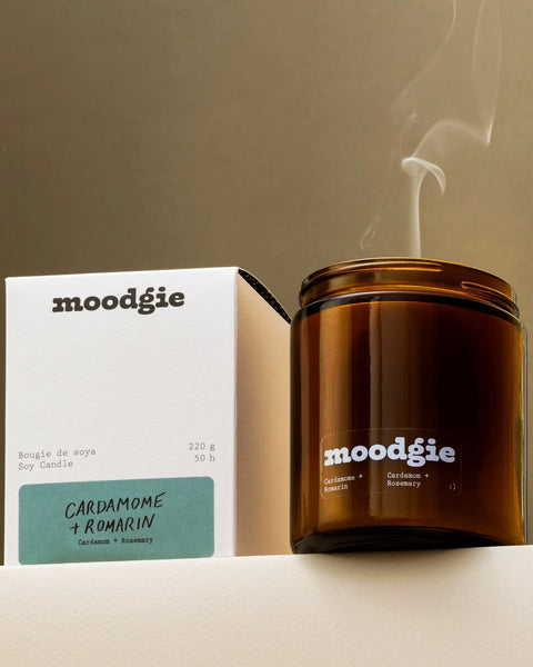 Moodgie Soy Candle in Cardamom & Rosemary
