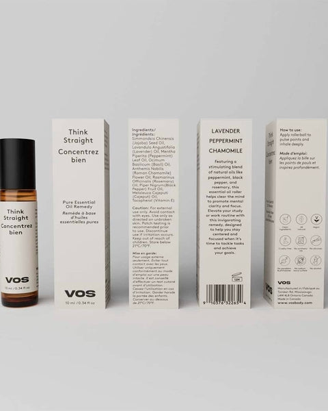 VOS Body Think Straight Essential Oil Roller