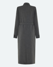 Load image into Gallery viewer, Minimum Women&#39;s Agnes Coat in Grey Pinstripe
