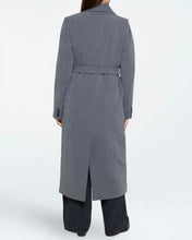 Load image into Gallery viewer, Minimum Women&#39;s Agnes Coat in Grey Pinstripe
