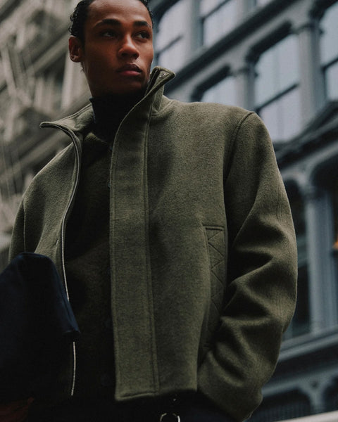 Minimum Men's Trenton Jacket in Sea Turtle Melange