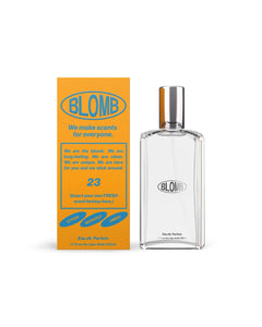 the Blomb No. 23 Eau de Parfum and its box on a white background