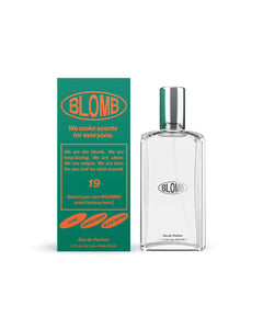 the Blomb No. 19 Eau de Parfum and its box on a white background