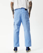 Load image into Gallery viewer, back view of the Afends Men&#39;s Richmond Workwear Jean in Faded Arctic on a model standing with his arms down at his sides
