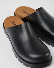 Load image into Gallery viewer, Camper Women&#39;s Brutus Clog in Black shot on an angle
