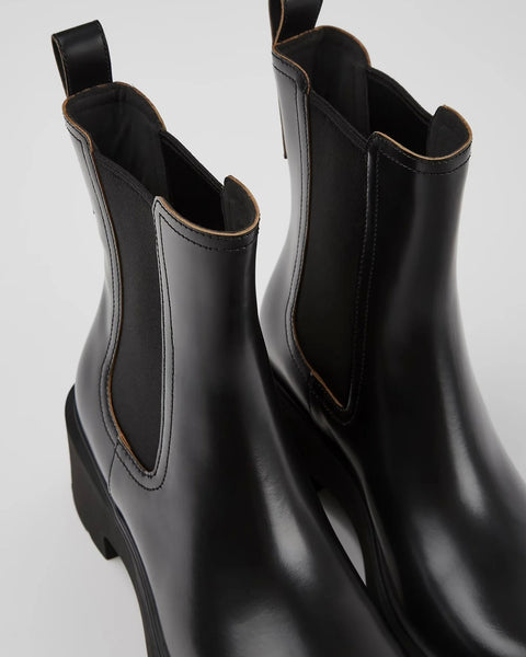 close up shot of the Camper Women's Milah Boot in Black
