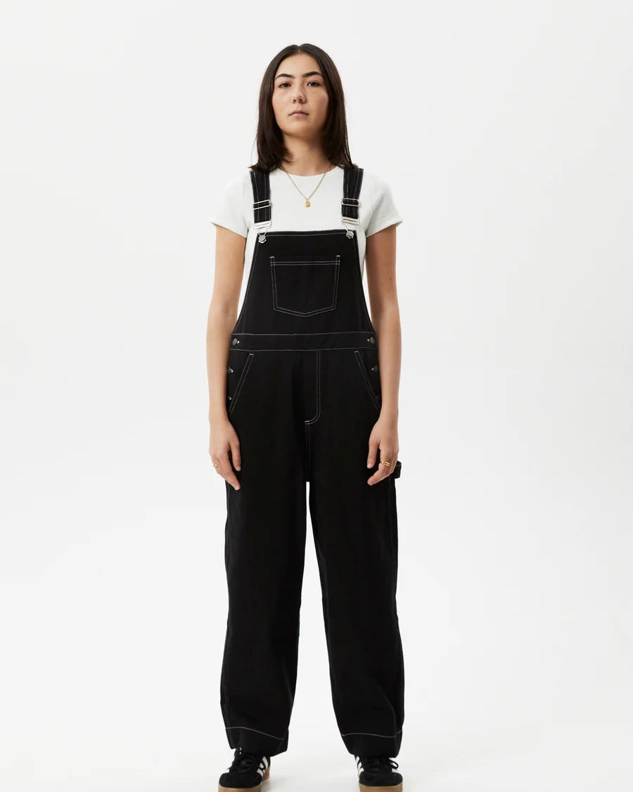 Afends Women's Louis Overalls in Washed Black – zebraclubcanada