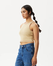 Load image into Gallery viewer, Afends Women&#39;s Dandy Pearly Tank in Camel
