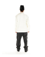 Load image into Gallery viewer, Taikan Custom Crew Sweatshirt in Cream Contrast Stitch

