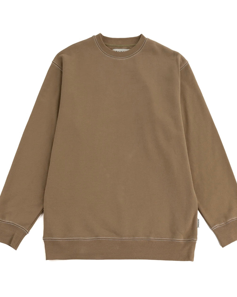 Taikan Custom Crew Sweatshirt in Dune Contrast Stitch