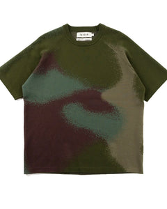 Taikan Custom S/S Crew Sweater in Airbrush Camo