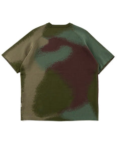 Taikan Custom S/S Crew Sweater in Airbrush Camo
