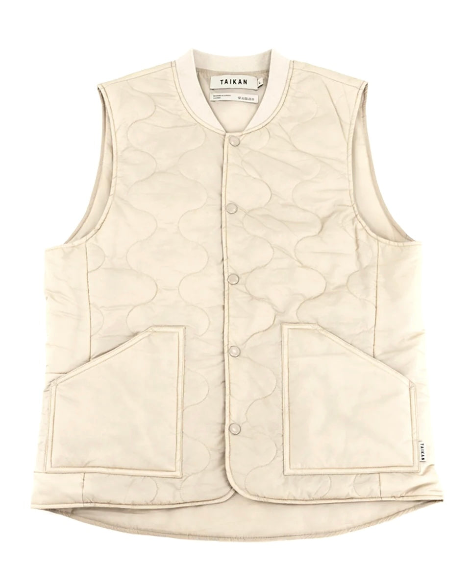 Taikan Quilted Vest in Dune