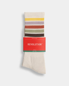 Revolution Men's Jacquard Crew Sock
