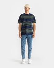 Load image into Gallery viewer, Revolution Men&#39;s Loose Tee in Navy Stripe
