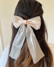 Load image into Gallery viewer, Solar Eclipse Iridescent Organza Hair Bow Barrette
