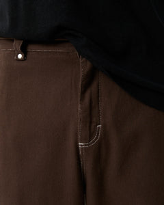 Afends Men's Pablo Recycled Pant in Coffee