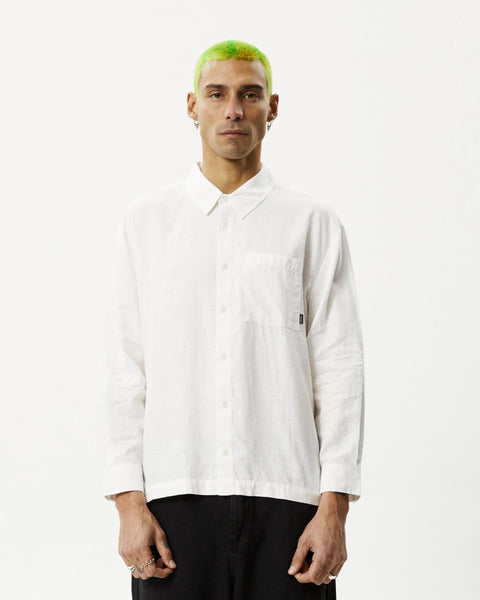 Afends Men's Everyday Hemp Shirt in White